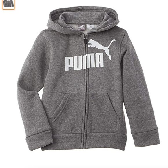 Puma Other - NWT PUMA Boys' size 4 Logo Fleece Zip Up Hoodie